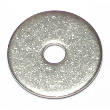 Midwest Fastener Fender Washer, For Screw Size #8 , Steel Zinc Plated Finish, 100 PK 07370
